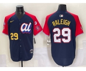 Men's American League #29 Cal Raleigh Navy Red Alternate 2025 All-Star With Patch Edition Limited Stitched Baseball Jersey