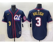 Men's American League #3 Cal Raleigh Navy 2025 All-Star Edition Limited Stitched Baseball Jersey