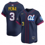 Men's American League #3 Jeremy Pena Navy 2025 All-Star Edition Limited Stitched Baseball Jersey
