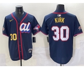 Men's American League #30 Alejandro Kirk Navy 2025 All-Star Edition Limited Stitched Baseball Jersey