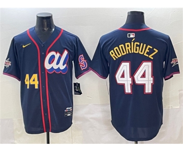 Men's American League #44 Julio Rodríguez Navy 2025 All-Star Edition Limited Stitched Baseball Jersey
