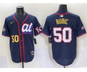 Men's American League #50 Kristofer Bubic Navy 2025 All-Star Edition Limited Stitched Baseball Jersey