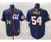 Men's American League #54 Max Fried Navy 2025 All-Star Edition Limited Stitched Baseball Jersey