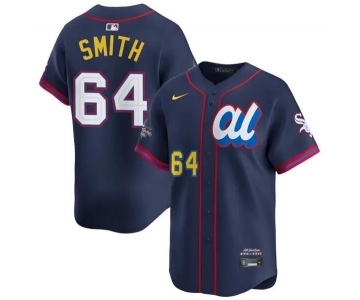 Men's American League #64 Shane Smith Navy 2025 All-Star Edition Limited Stitched Baseball Jersey
