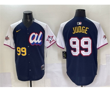 Men's American League #99 Aaron Judge Navy Alternate 2025 All-Star Edition Limited Stitched Baseball Jersey