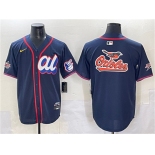 Men's American League Baltimore Orioles Team Big Logo Navy 2025 All-Star Edition Limited Stitched Baseball Jersey