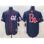 Men's American League Boston Red Sox Team Big Logo Navy 2025 All-Star Edition Limited Stitched Baseball Jersey