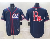 Men's American League Boston Red Sox Team Big Logo Navy 2025 All-Star Edition Limited Stitched Baseball Jersey
