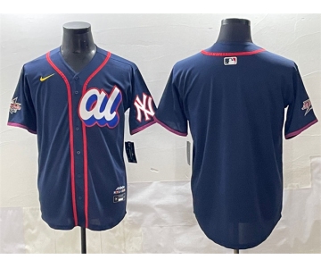 Men's American League New York Yankees Blank Navy 2025 All-Star Edition Limited Stitched Baseball Jersey