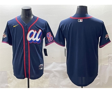 Men's American League Seattle Mariners Blank Navy 2025 All-Star Edition Limited Stitched Baseball Jersey