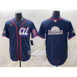 Men's American League Seattle Mariners Team Big Logo Navy 2025 All-Star Edition Limited Stitched Baseball Jersey
