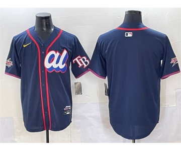 Men's American League Tampa Bay Rays Blank Navy 2025 All-Star Edition Limited Stitched Baseball Jersey