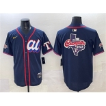 Men's American League Texas Rangers Team Big Logo Navy 2025 All-Star Edition Limited Stitched Baseball Jersey