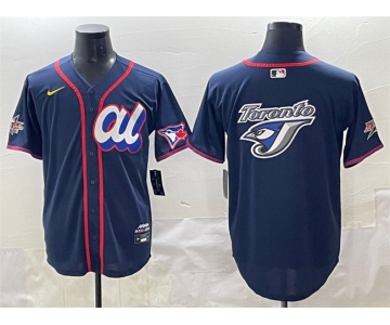 Men's American League Toronto Blue Jays Team Big Logo Navy 2025 All-Star Edition Limited Stitched Baseball Jersey