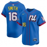 Men's National League #16 Will Smith Blue 2025 All-Star Edition Limited Stitched Baseball Jersey