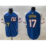 Men's National League #17 Shohei Ohtani Blue Alternate 2025 All-Star Edition Limited Stitched Baseball Jersey Men's National League #17 Shohei Ohtani Blue Alternate 2025 All-Star Edition Limited Stitched Baseball Jersey