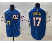 Men's National League #17 Shohei Ohtani Blue Alternate 2025 All-Star Edition Limited Stitched Baseball Jersey Men's National League #17 Shohei Ohtani Blue Alternate 2025 All-Star Edition Limited Stitched Baseball Jersey