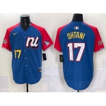 Men's National League #17 Shohei Ohtani Blue Red Alternate 2025 All-Star Edition Limited Stitched Baseball Jersey Men's National League #17 Shohei Ohtani Blue Red Alternate 2025 All-Star Edition Limited Stitched Baseball Jersey