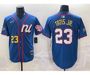 Men's National League #23 Fernando Tatis Jr. Blue 2025 All-Star Edition Limited Stitched Baseball Jersey