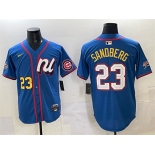 Men's National League #23 Ryne Sandberg Blue 2025 All-Star Edition Limited Stitched Baseball Jersey Men's National League #23 Ryne Sandberg Blue 2025 All-Star Edition Limited Stitched Baseball Jersey
