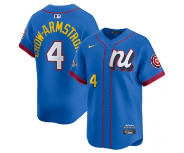 Men's National League #4 Pete Crow-Armstrong Blue 2025 All-Star Edition Limited Stitched Baseball Jersey