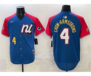 Men's National League #4 Pete Crow-Armstrong Blue Red Alternate 2025 All-Star Edition Limited Stitched Baseball Jersey