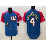 Men's National League #4 Pete Crow-Armstrong Blue Red Alternate 2025 All-Star With Patch Edition Limited Stitched Baseball Jersey Men's National League #4 Pete Crow-Armstrong Blue Red Alternate 2025 All-Star With Patch Edition Limited Stitched Baseball Jersey