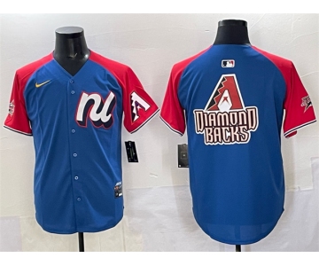 Men's National League Arizona Diamondbacks Team Big Logo Blue Red Alternate 2025 All-Star Edition Limited Stitched Baseball Jersey