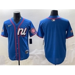 Men's National League Chicago Cubs Blank Blue 2025 All-Star Edition Limited Stitched Baseball Jersey