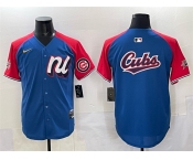 Men's National League Chicago Cubs Team Big Logo Blue Red Alternate 2025 All-Star Edition Limited Stitched Baseball Jersey Men's National League Chicago Cubs Team Big Logo Blue Red Alternate 2025 All-Star Edition Limited Stitched Baseball Jersey
