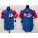 Men's National League Cincinnati Reds Team Big Logo Blue Red Alternate 2025 All-Star Edition Limited Stitched Baseball Jersey Men's National League Cincinnati Reds Team Big Logo Blue Red Alternate 2025 All-Star Edition Limited Stitched Baseball Jersey