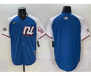 Men's National League Colorado Rockies Blank Blue 2025 All-Star Edition Limited Stitched Baseball