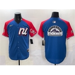 Men's National League Colorado Rockies Team Big Logo Blue Red Alternate 2025 All-Star Edition Limited Stitched Baseball Men's National League Colorado Rockies Team Big Logo Blue Red Alternate 2025 All-Star Edition Limited Stitched Baseball