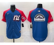 Men's National League Colorado Rockies Team Big Logo Blue Red Alternate 2025 All-Star Edition Limited Stitched Baseball Men's National League Colorado Rockies Team Big Logo Blue Red Alternate 2025 All-Star Edition Limited Stitched Baseball