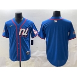Men's National League Los Angeles Dodgers Blank Blue 2025 All-Star Edition Limited Stitched Baseball Jersey