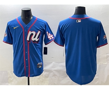 Men's National League Los Angeles Dodgers Blank Blue 2025 All-Star Edition Limited Stitched Baseball Jersey