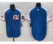 Men's National League Milwaukee Brewers Blank Blue Alternate 2025 All-Star Edition Limited Stitched Baseball Jersey Men's National League Milwaukee Brewers Blank Blue Alternate 2025 All-Star Edition Limited Stitched Baseball Jersey