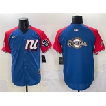 Men's National League Milwaukee Brewers Team Big Logo Blue Red Alternate 2025 All-Star Edition Limited Stitched Baseball Jersey Men's National League Milwaukee Brewers Team Big Logo Blue Red Alternate 2025 All-Star Edition Limited Stitched Baseball Jersey