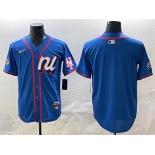 Men's National League New York Mets Blank Blue 2025 All-Star Edition Limited Stitched Baseball Jersey