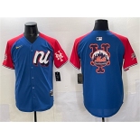 Men's National League New York Mets Team Big Logo Blue Red Alternate 2025 All-Star Edition Limited Stitched Baseball Jersey Men's National League New York Mets Team Big Logo Blue Red Alternate 2025 All-Star Edition Limited Stitched Baseball Jersey