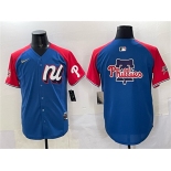 Men's National League Philadelphia Phillies Team Big Logo Blue Red Alternate 2025 All-Star Edition Limited Stitched Baseball Jersey Men's National League Philadelphia Phillies Team Big Logo Blue Red Alternate 2025 All-Star Edition Limited Stitched Baseball Jersey