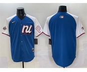 Men's National League Pittsburgh Pirates Blank Blue Alternate 2025 All-Star Edition Limited Stitched Baseball Jersey Men's National League Pittsburgh Pirates Blank Blue Alternate 2025 All-Star Edition Limited Stitched Baseball Jersey