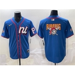 Men's National League Pittsburgh Pirates Team Big Logo Blue 2025 All-Star Edition Limited Stitched Baseball Jersey
