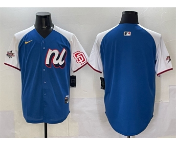 Men's National League San Diego Padres Blank Blue Alternate 2025 All-Star Edition Limited Stitched Baseball Jersey