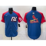 Men's National League St. Louis Cardinals Team Big Logo Blue Red Alternate 2025 All-Star Edition Limited Stitched Baseball Jersey Men's National League St. Louis Cardinals Team Big Logo Blue Red Alternate 2025 All-Star Edition Limited Stitched Baseball Jersey