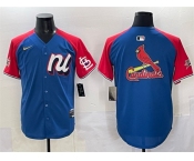 Men's National League St. Louis Cardinals Team Big Logo Blue Red Alternate 2025 All-Star Edition Limited Stitched Baseball Jersey Men's National League St. Louis Cardinals Team Big Logo Blue Red Alternate 2025 All-Star Edition Limited Stitched Baseball Jersey