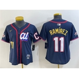 Women's American League #11 José Ramírez Navy 2025 All-Star Edition Limited Stitched Baseball Jersey Women's American League #11 José Ramírez Navy 2025 All-Star Edition Limited Stitched Baseball Jersey