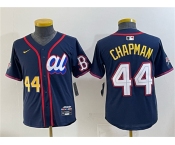 Women's American League #44 Aroldis Chapman Navy 2025 All-Star Edition Limited Stitched Baseball Jersey Women's American League #44 Aroldis Chapman Navy 2025 All-Star Edition Limited Stitched Baseball Jersey