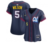 Women's American League #5 Jacob Wilson Navy 2025 All-Star Edition Limited Stitched Baseball Jersey