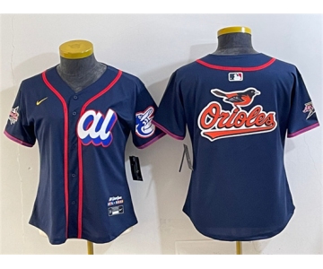 Women's American League Baltimore Orioles Team Big Logo Navy 2025 All-Star Edition Limited Stitched Baseball Jersey